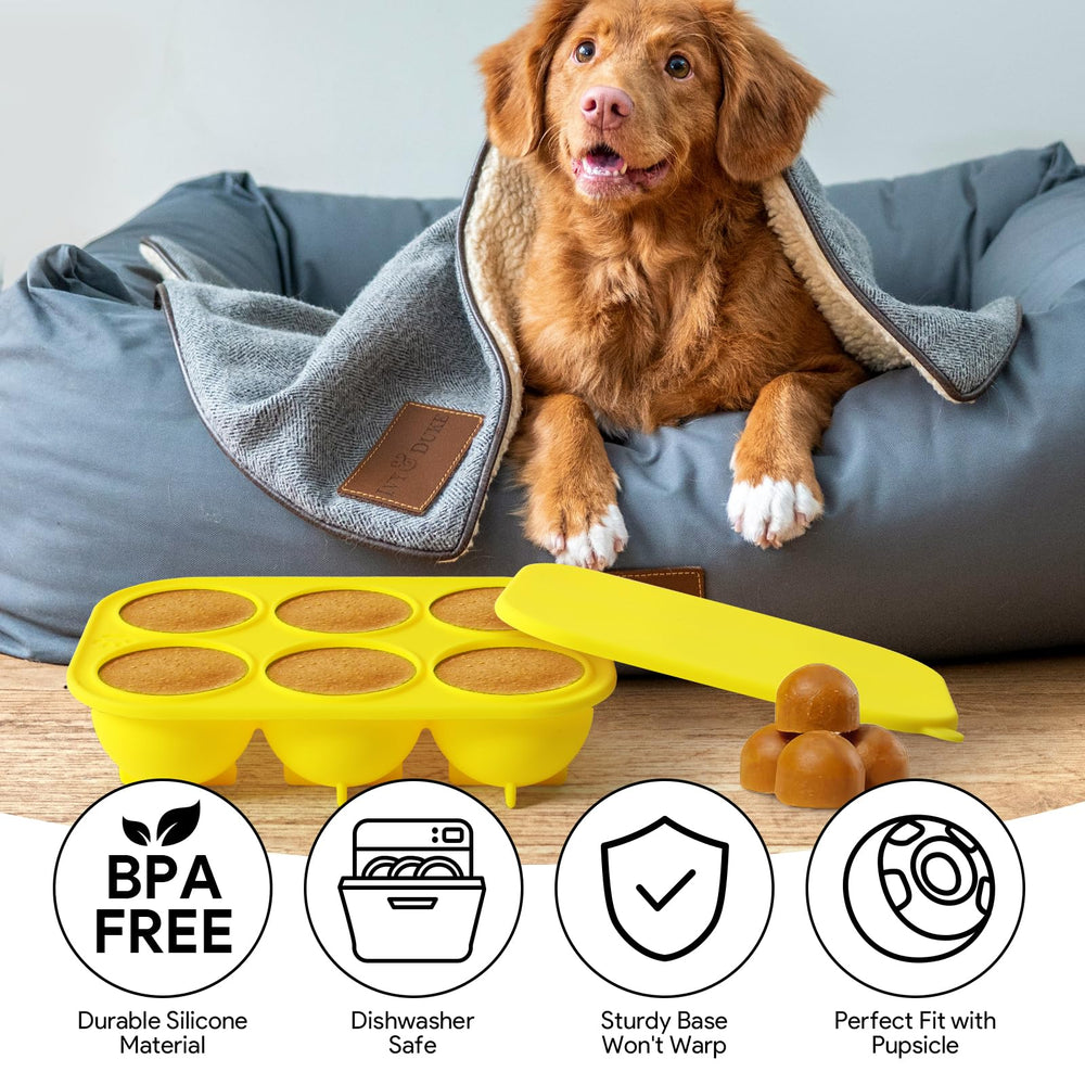 Utilisation polyvalente des moules HooYiYuuX pour friandises et desserts canins.