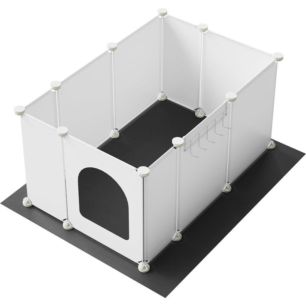 HOOBRO litière-chat enclos avec tapis Oxford pour éviter les projections