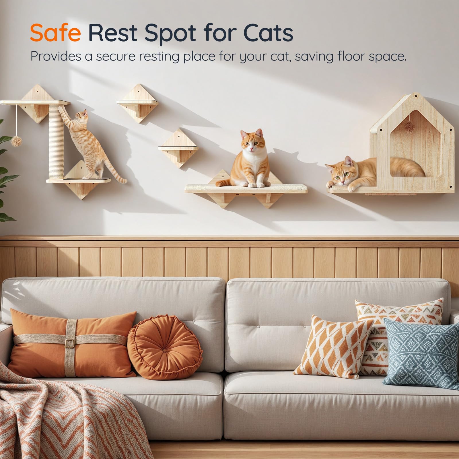 HOOBRO étagères chats: maison pour chat intime et privé.