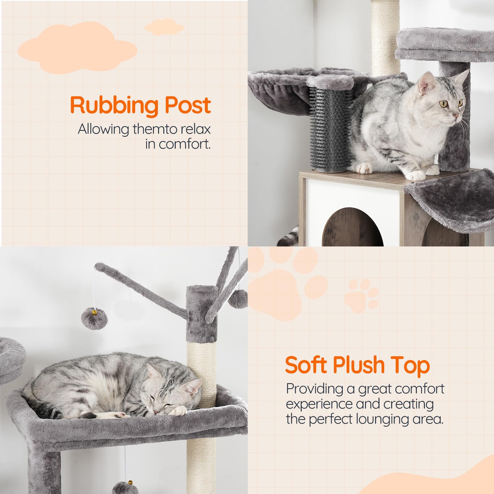 HOOBRO hamac-chat douillet: repos moelleux et détente optimale.