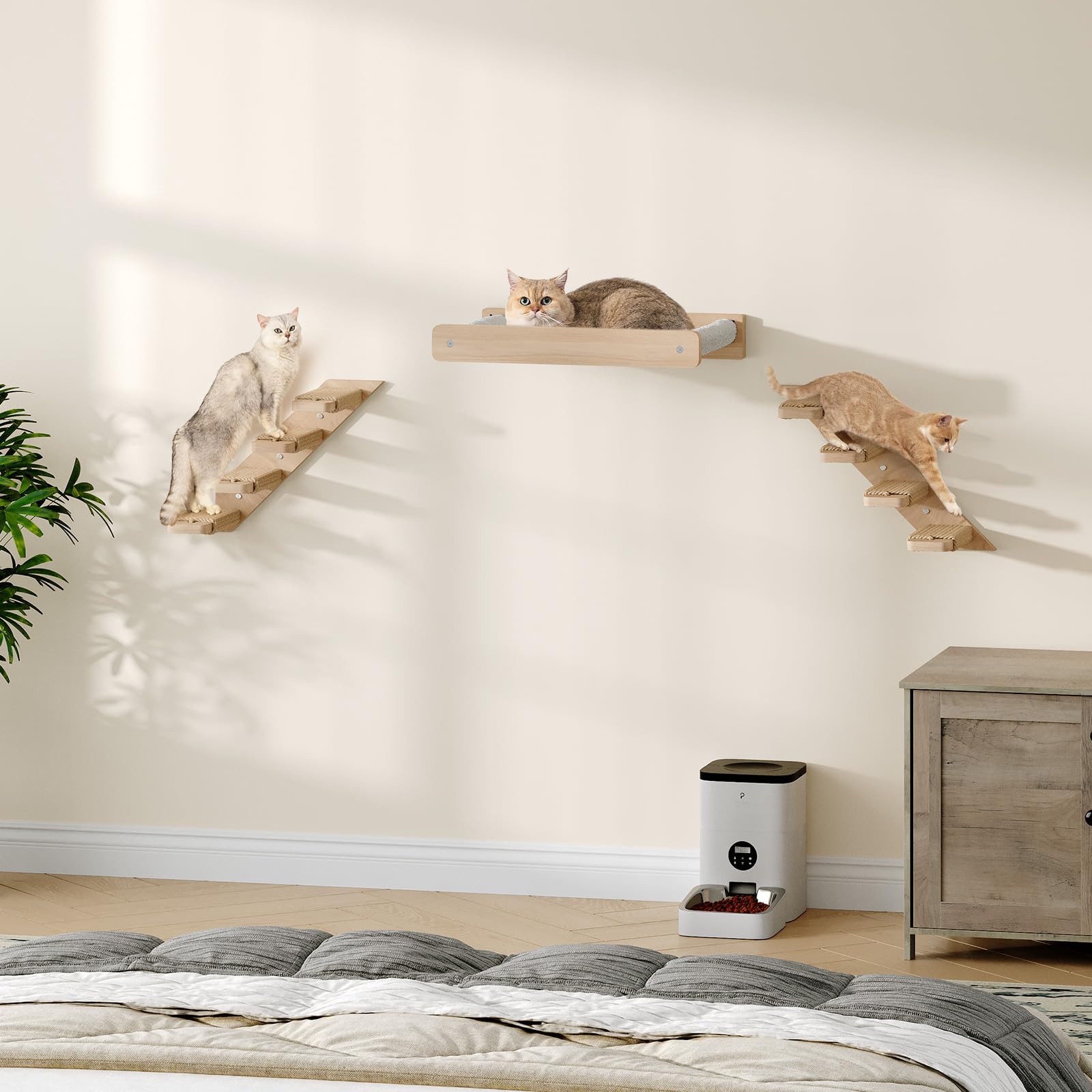 HOOBRO optimise les espaces verticaux pour chats, idéal en salon.