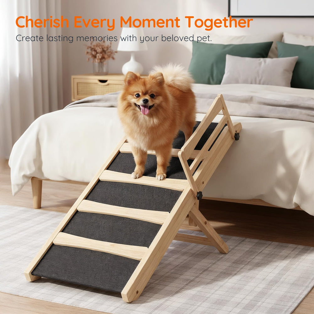 HOOBRO rampe chien-canape pliante avec garde-corps et sécurité