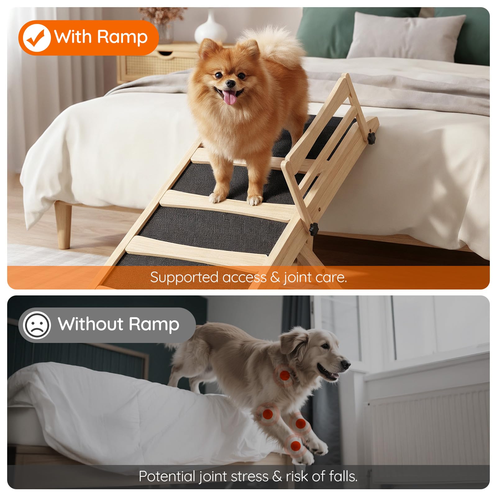 HOOBRO rampe chien garde-detachable pour accessoires