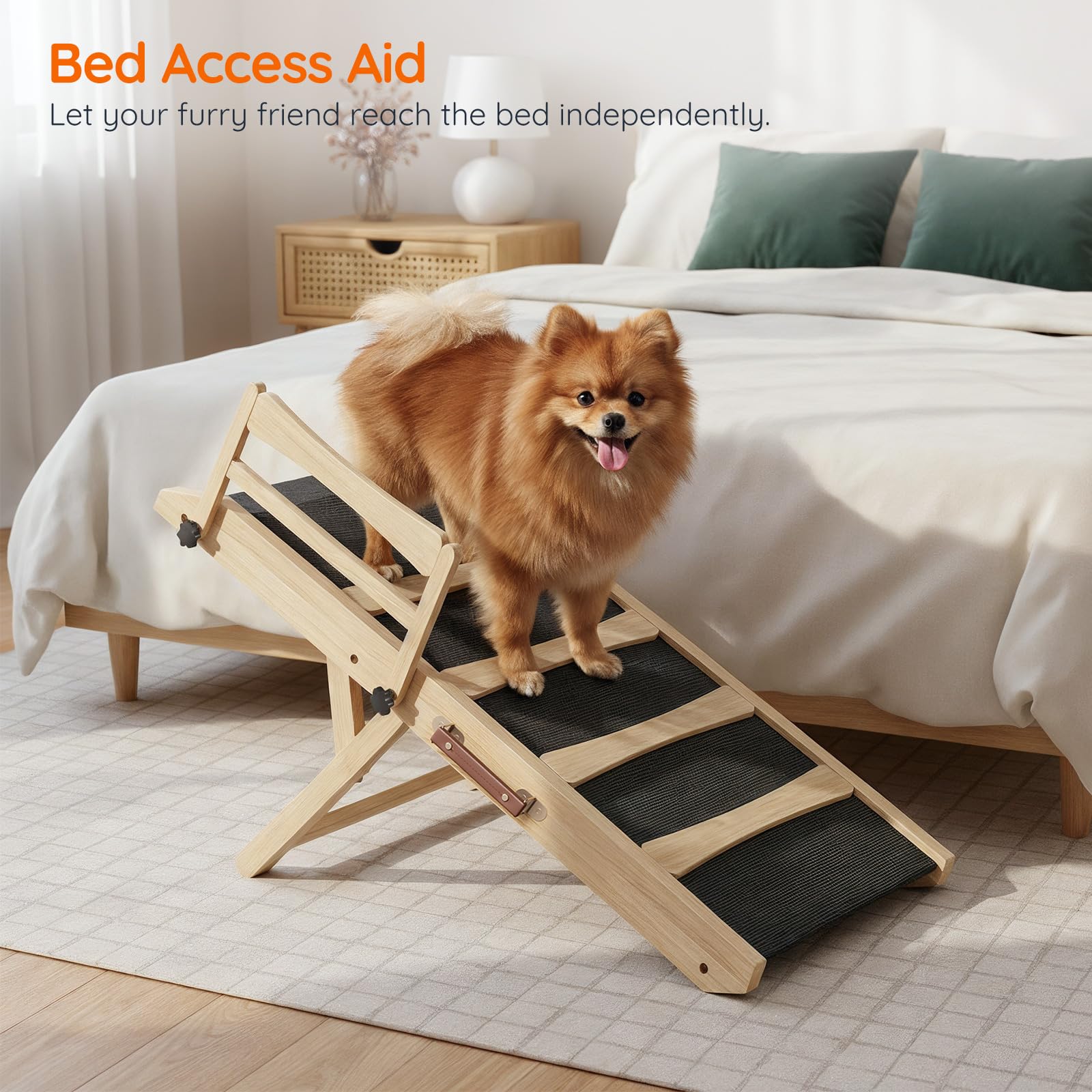 HOOBRO rampe chien surface antidérapante et lattes stabilisatrices