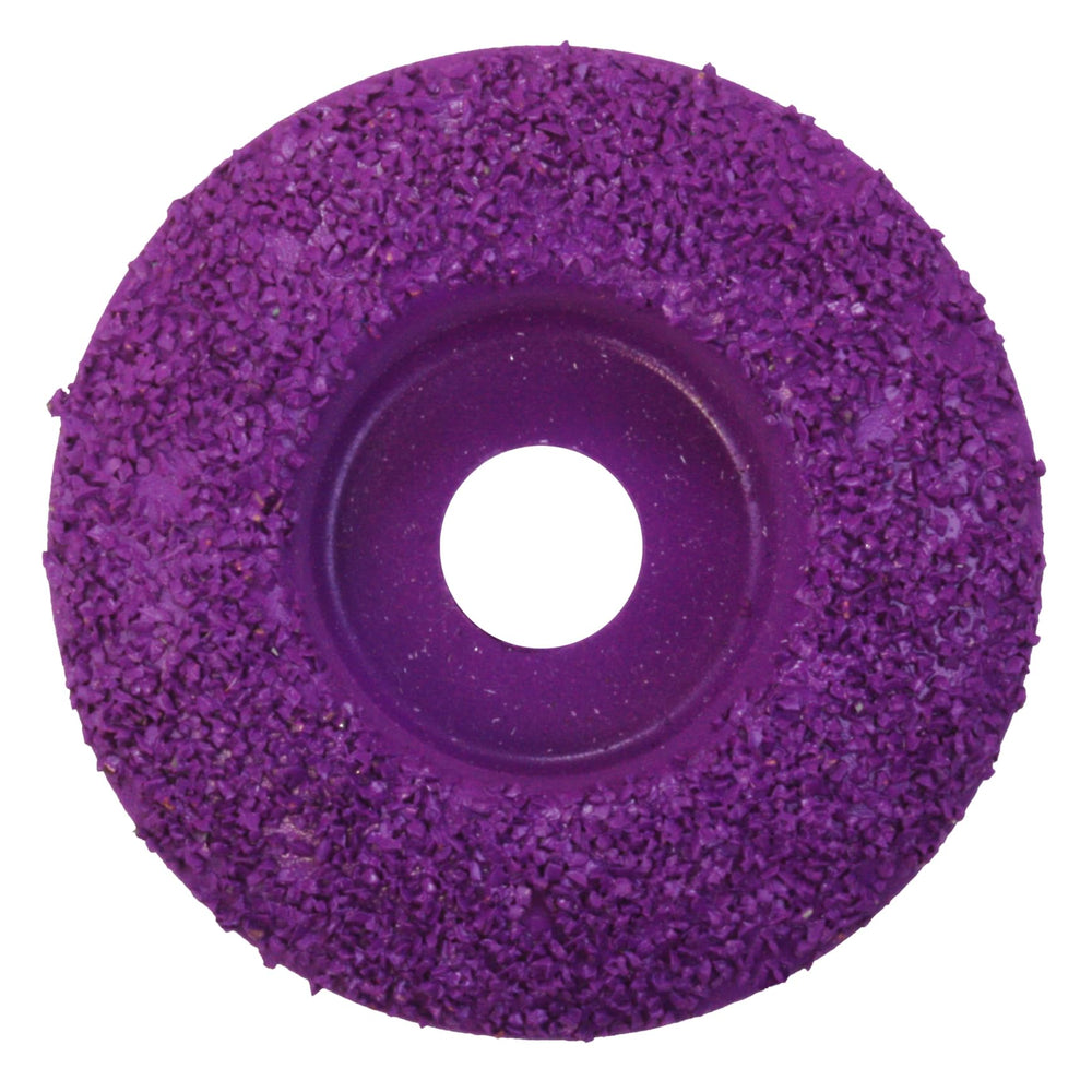 Disque Hoof Boss Dome violet fin grain, pour lisser le sabot après le soin