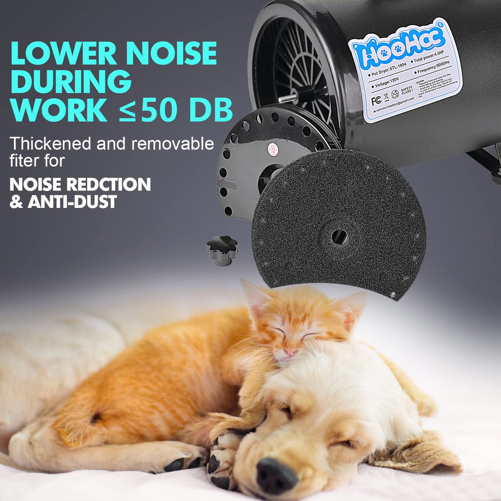 HooHcc Sécheur Chien gant massage pour détendre et sécher en douceur.