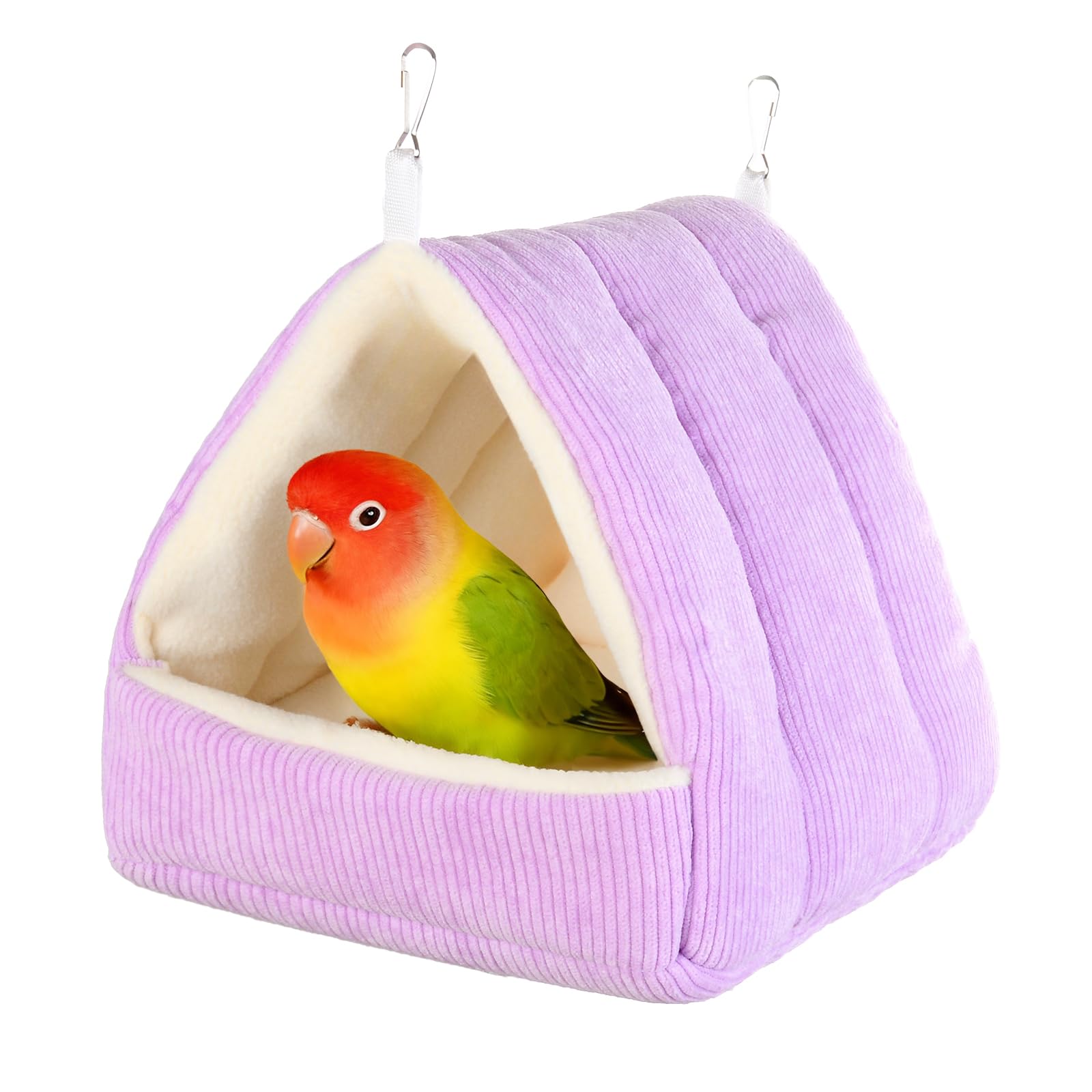 Hoopttay lit-doux-oiseau-nid-cage : confort optimal pour repos nocturnes en cage.