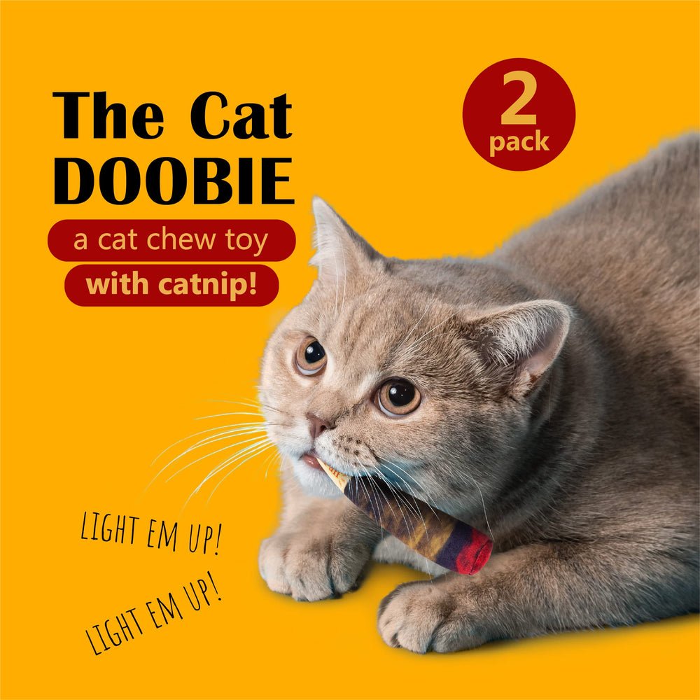 Hoovy jouet catnip doobies design mignon pour chat