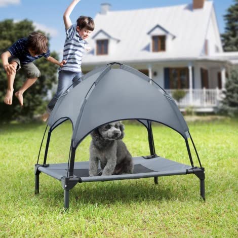 Hooyeatlin utilisation intérieur extérieur lit-chien: solution polyvalente et facile à déplacer.