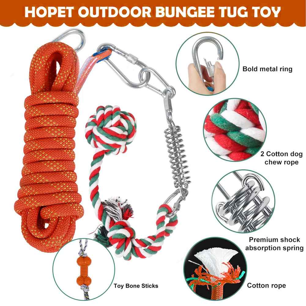 Jouet Hopet: accroche simple sur branche pour jeu extérieur.