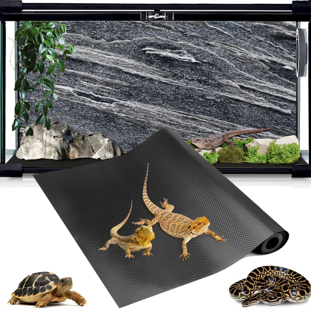 Hoplaep tapis-terarium dans l'enclos, surface prête à l'emploi et facile à nettoyer.
