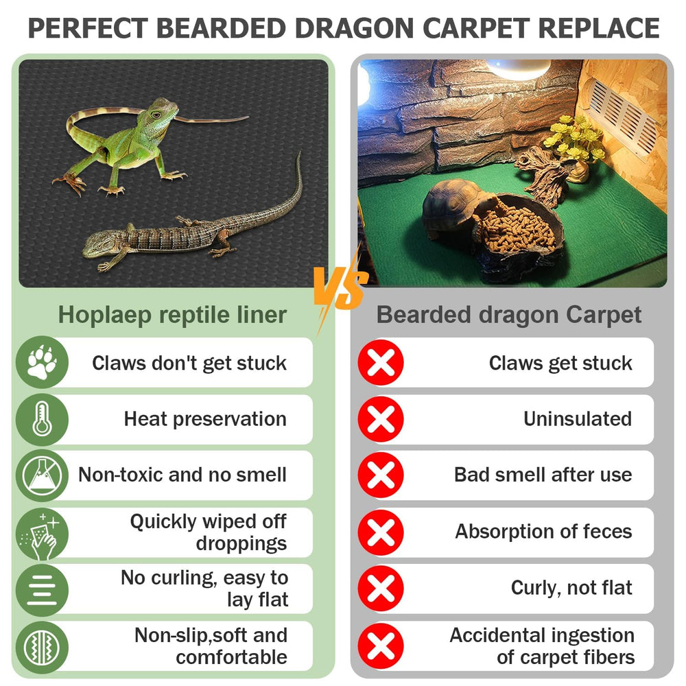 Hoplaep EVA, matière douce et durable, idéale pour le confort des reptiles.