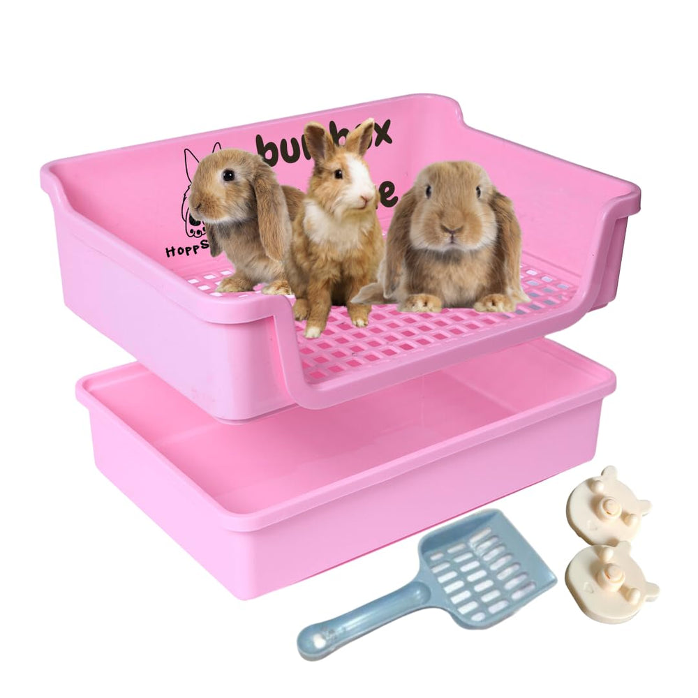 HoppScotch.bun Bumbox haut-de-gamme, litière lapins grand format facilite l’entraînement.