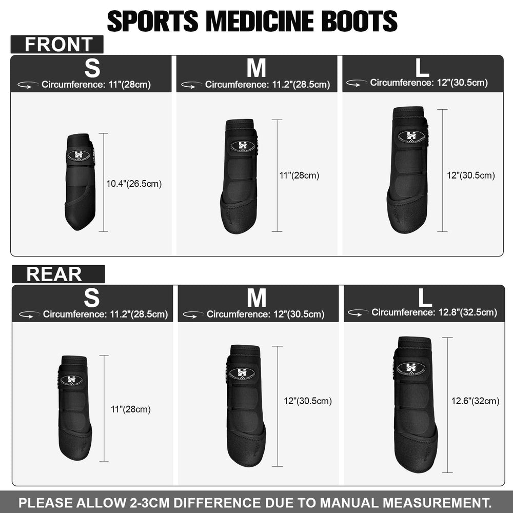 Horntack bottes de protection des tendons — avant droit, confort et stabilité en compétition.