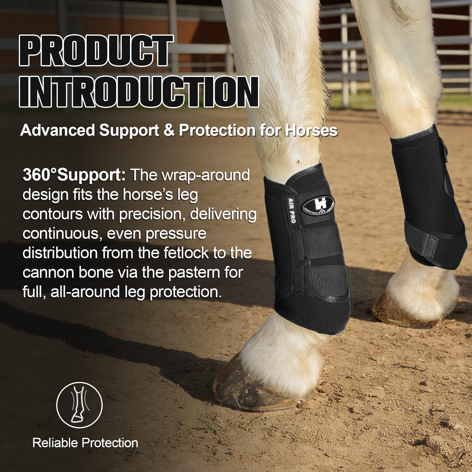 Horntack bottes splint perforations aérations chaleur dissipée.