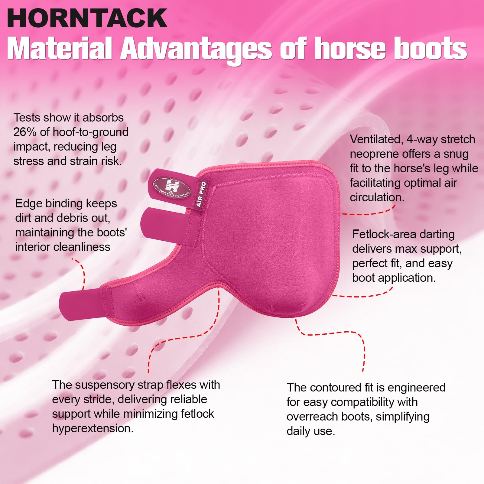 Horntack bottes splint raspberry coutures renforcées, durabilité.