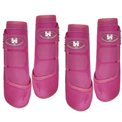 Horntack bottes splint Raspberry petit – vue avant, confort ciblé pour tendons.