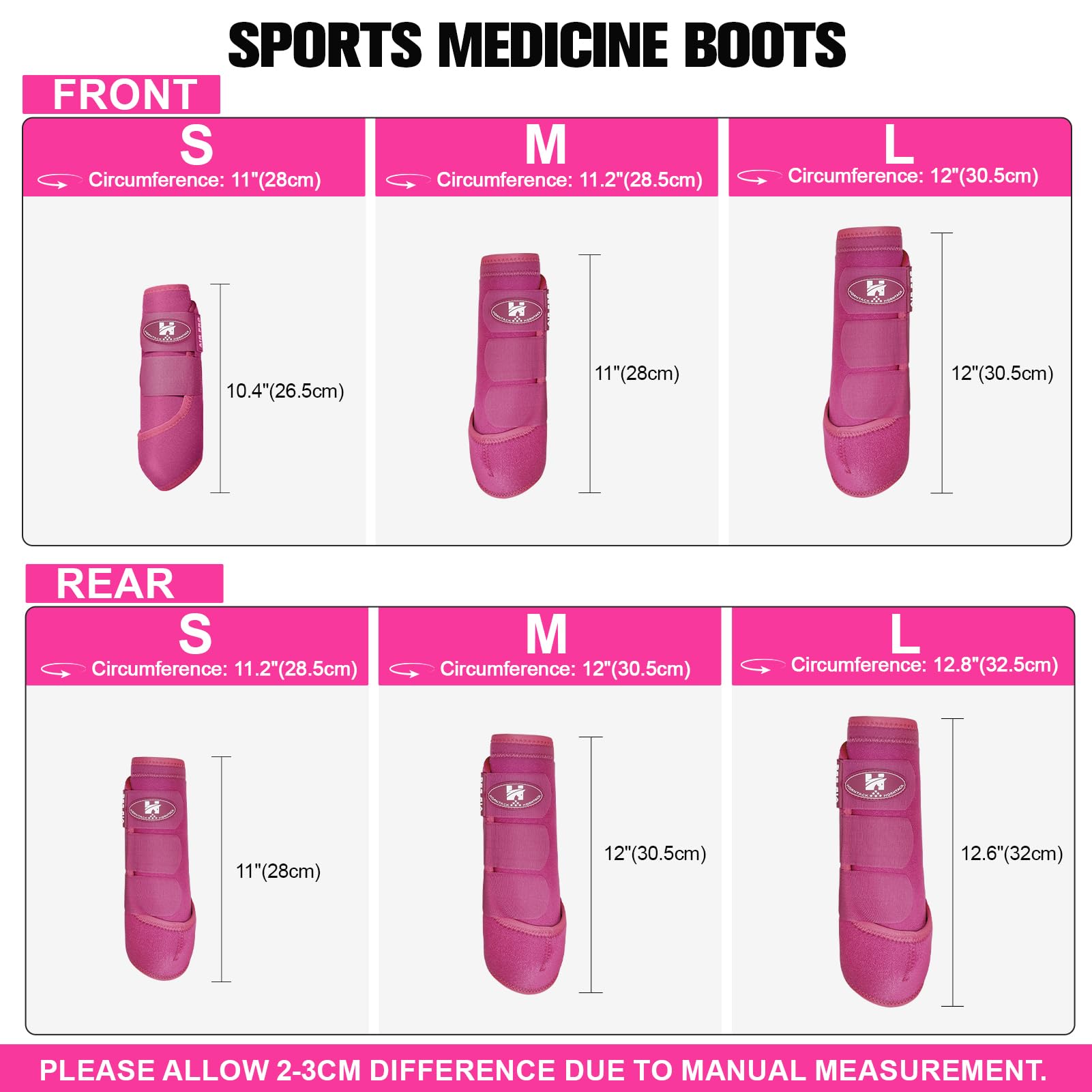 Horntack bottes splint raspberry fermeture Velcro, ajustement rapide et sûr.