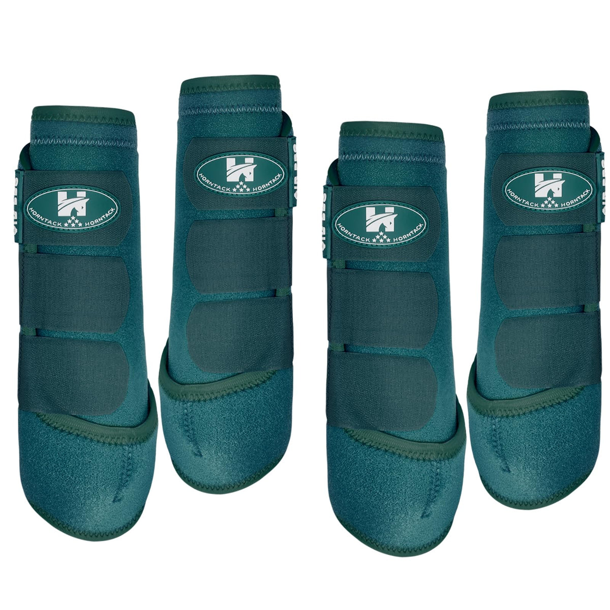 Horntack bottes splint bleu turquoise protégeant les tendons pendant l'entraînement