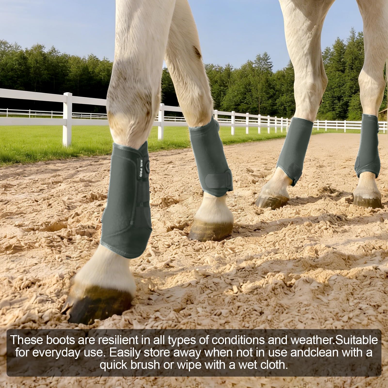 Protection des tendons Horntack lors des entraînements.