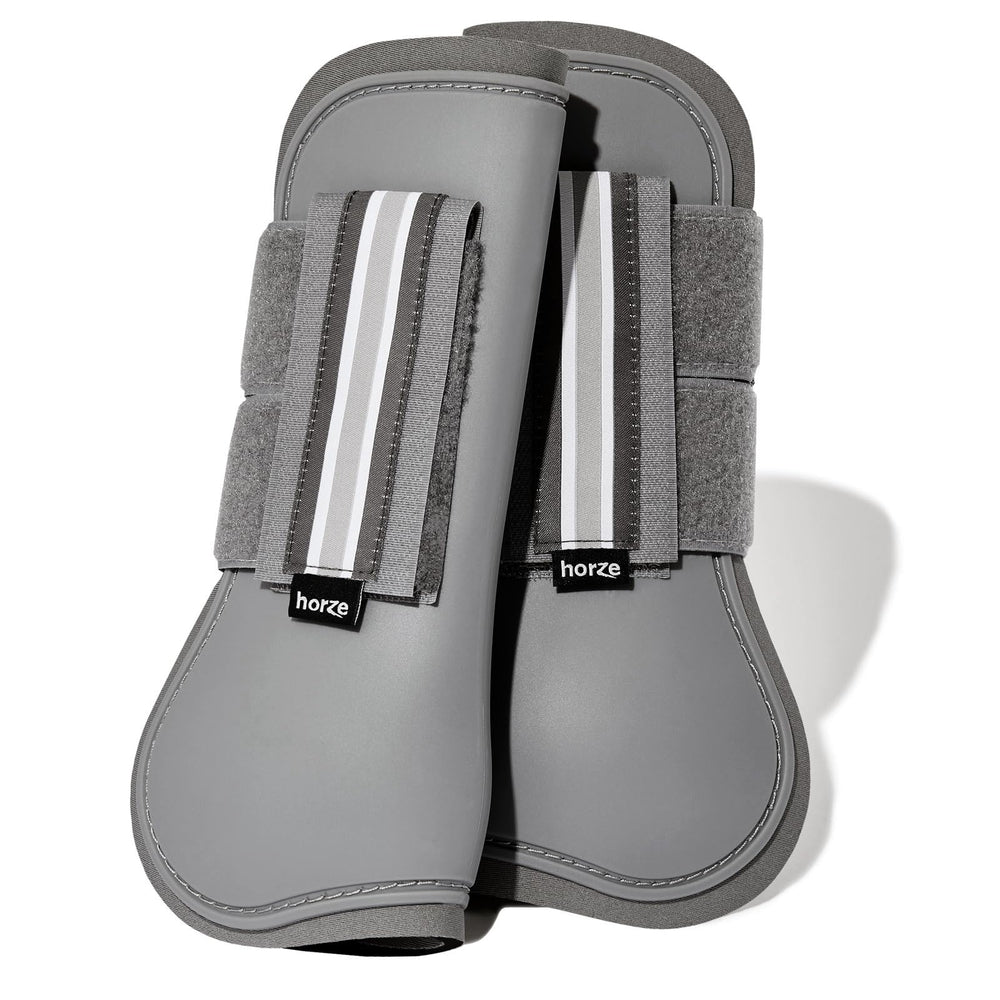 HORZE Adepto: bottes tendon ouvertes avant — protection efficace lors des sauts.