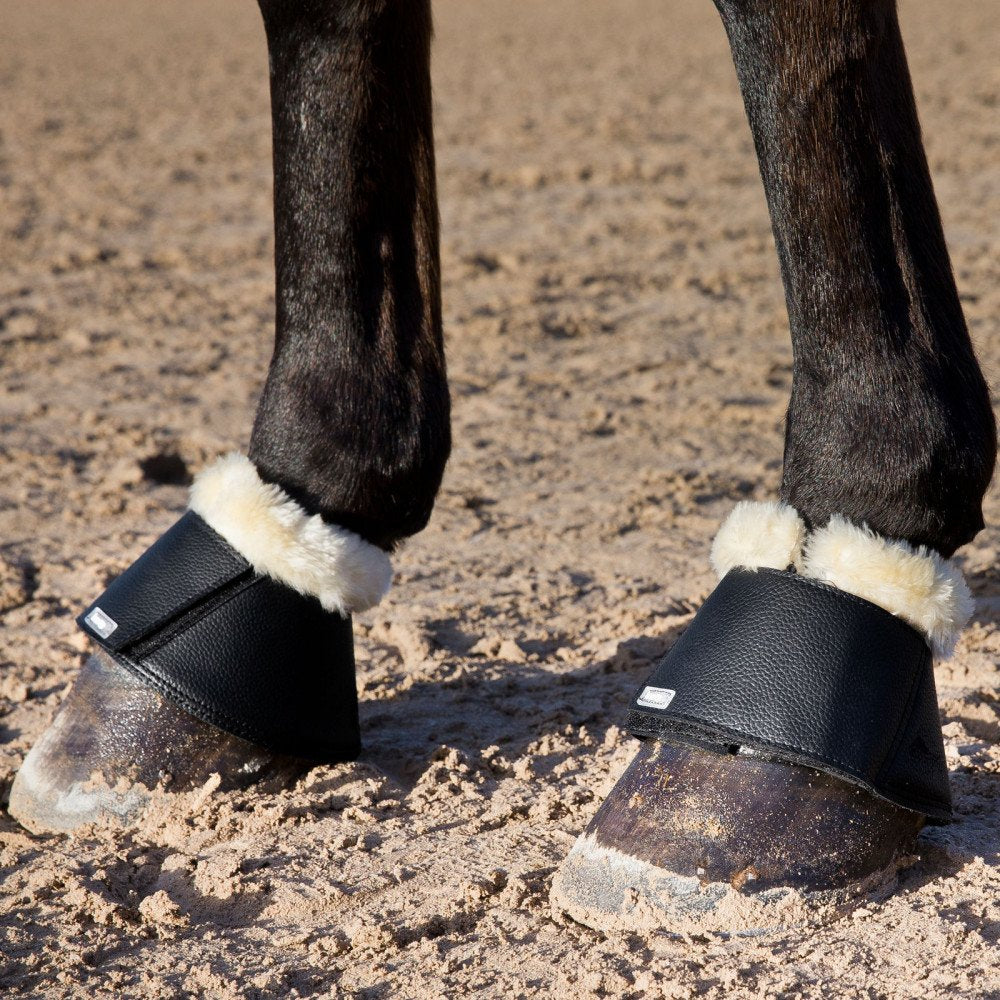 Horze Signature Bottes Cloche noir XXL cuir synthétique grainé pour un look durable.