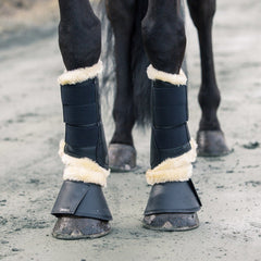 Horze Signature Bottes Cloche noir XXL doublure fourrure pour plus de confort.