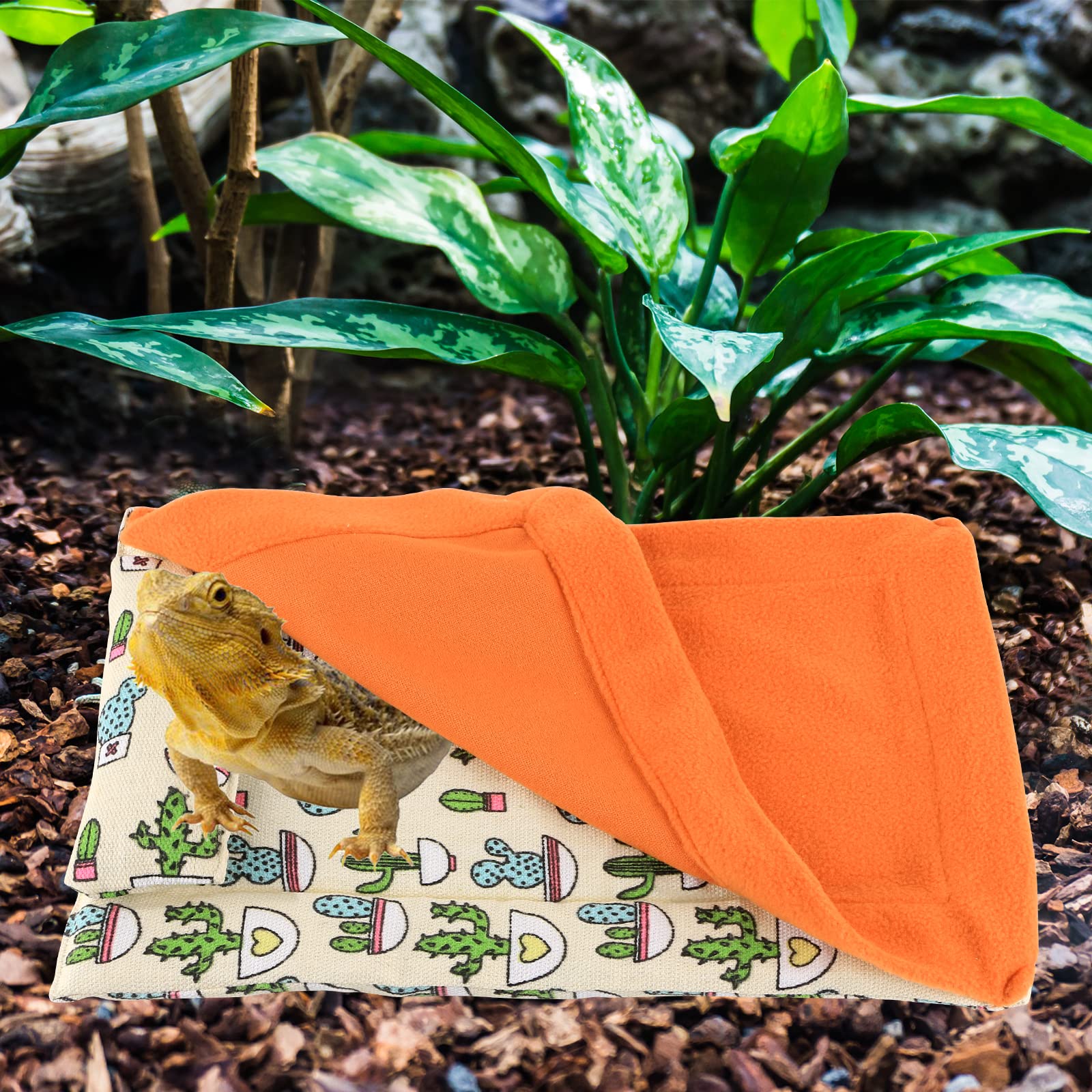 HOSUKKO tissu doux dortoir dragon orange pour le terrarium