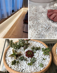 Galet blanc HOT SEAL, accent d’eau pour jardins et plans d’eau.