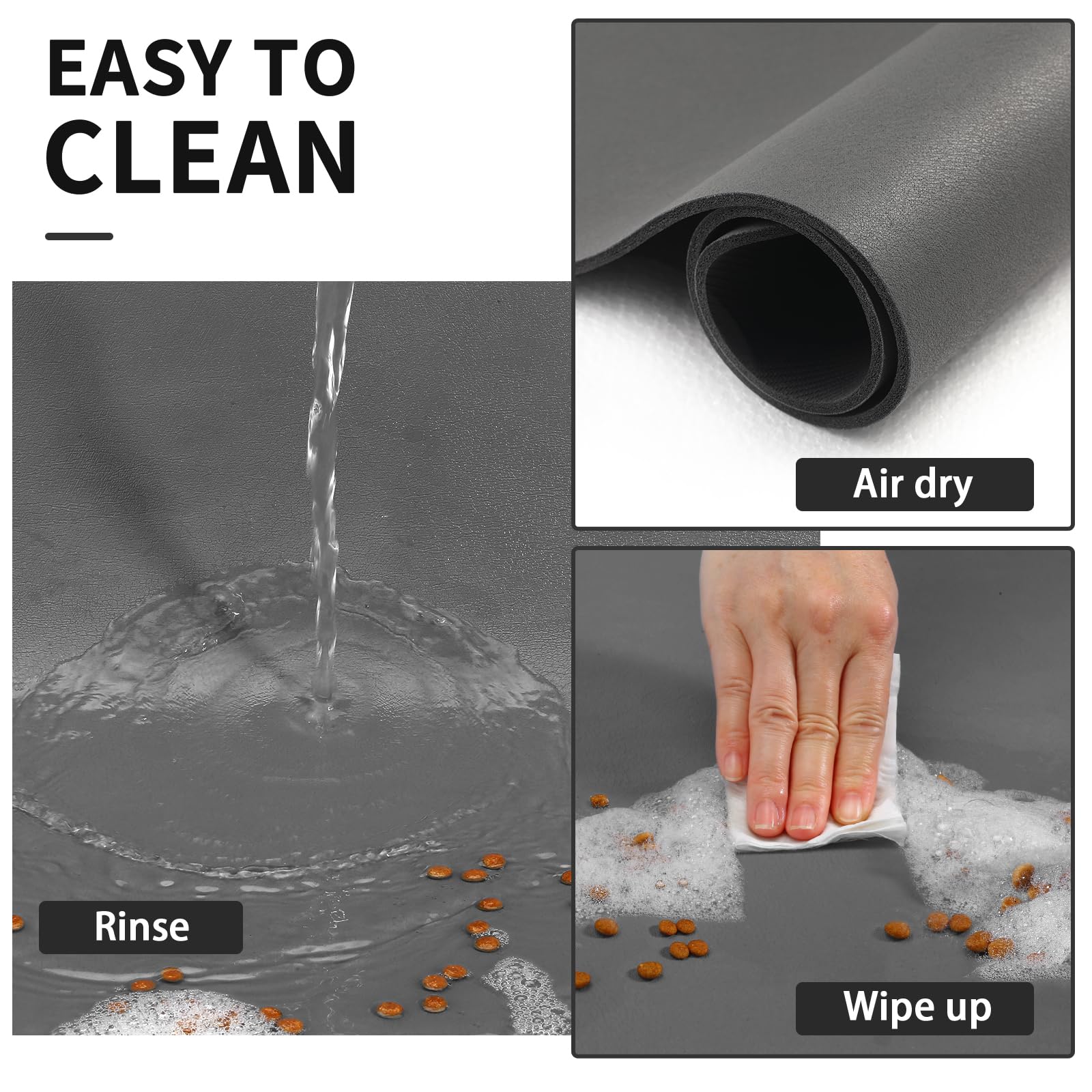 HotLive Tapis anti-fuite avec rebord imperméable pour éviter les déversements.