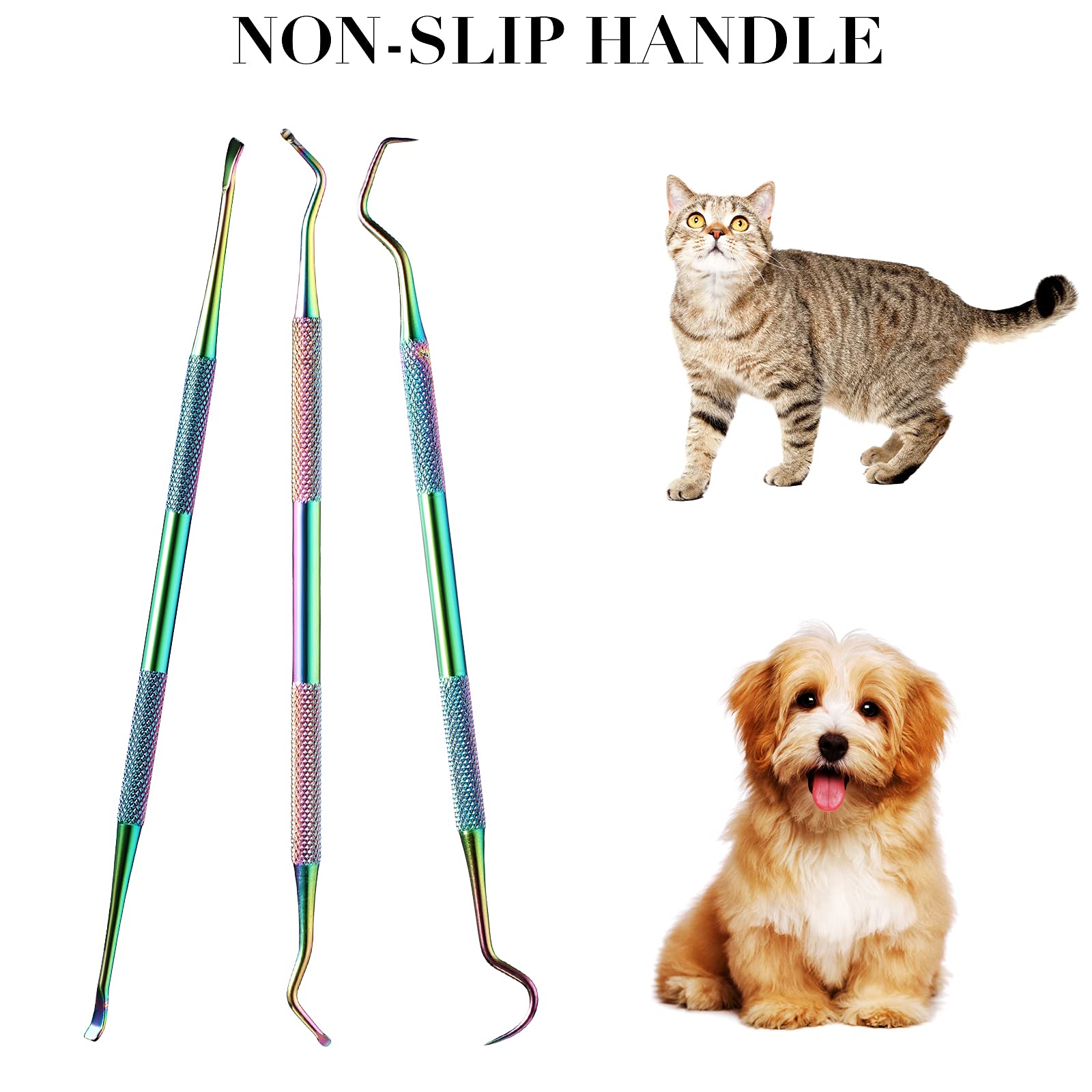 Hotop outil-dentaire-inox-chien-double-tete, outil durable et sûr.
