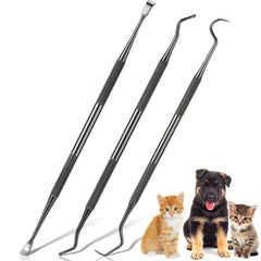 Hotop outil detartrage dentaire double-tête pour chiens et chats, pratique et efficace