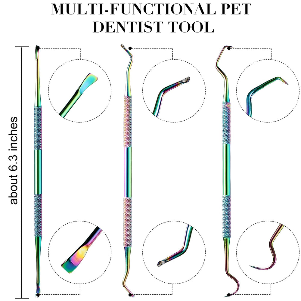 Hotop racleur-dentaire-chien-double-tete, élimine les résidus en douceur.