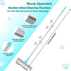 Hotsky brosse-silicone-3-en-1 douce pour surfaces délicates et poils tenaces.