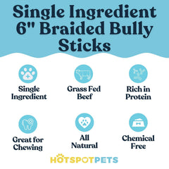 Hotspot Pets sticks en boeuf 100 % ingrédient unique, sans additifs