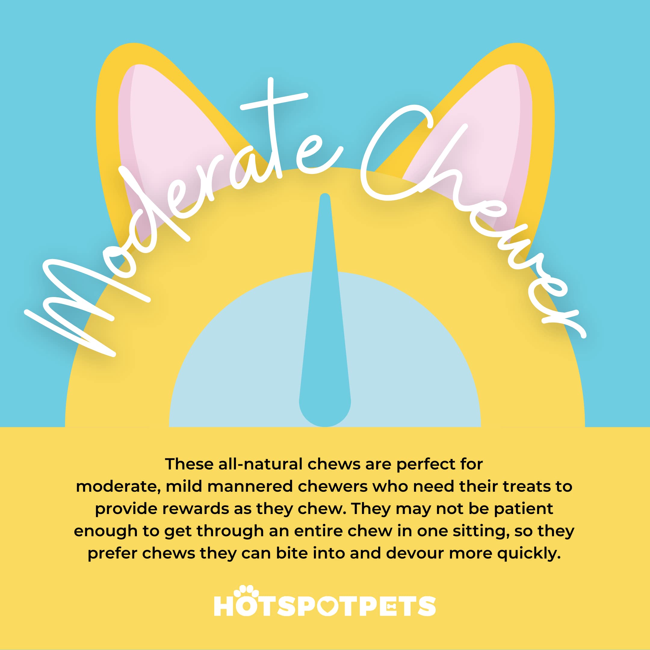 Hotspot Pets Oreilles de boeuf naturelles origine USA et élevage au pâturage