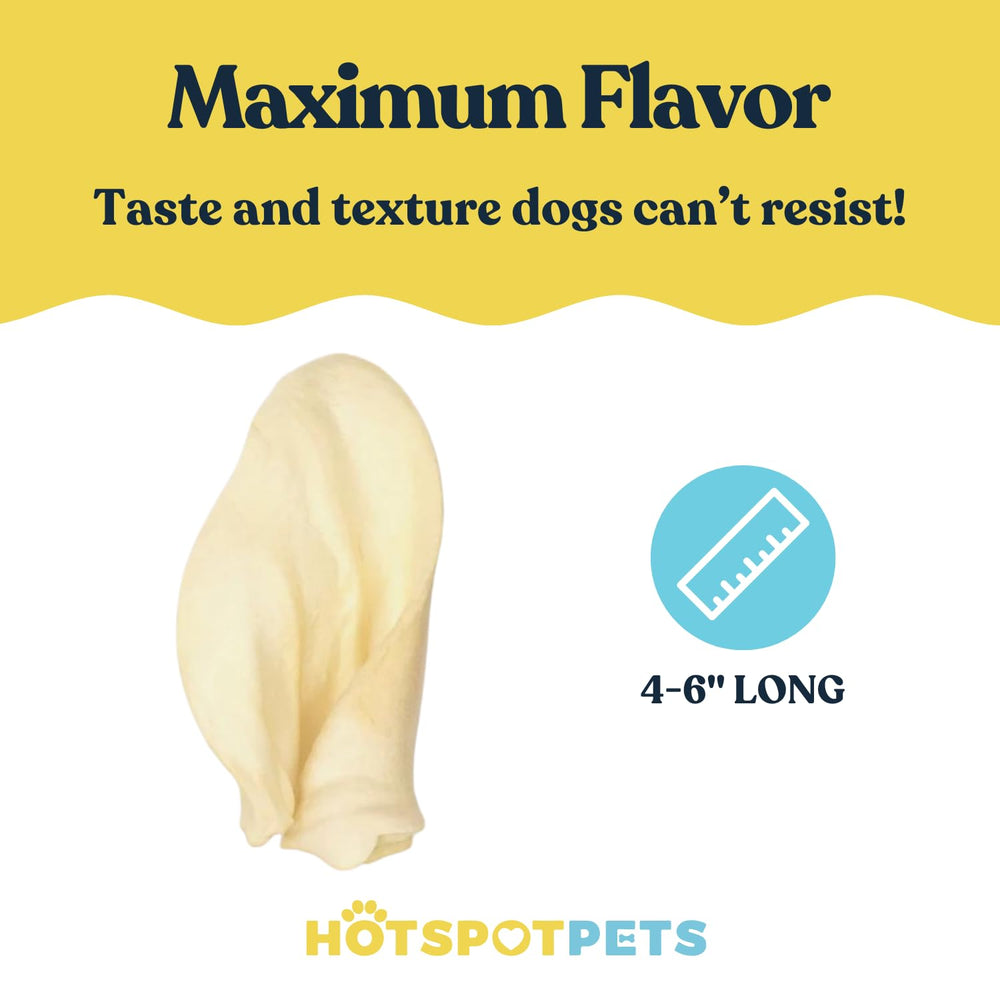 Hotspot Pets Oreilles de boeuf naturelles sans additifs, utilisation quotidienne