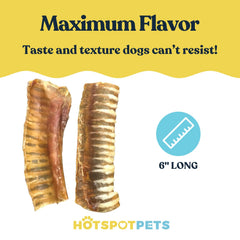 Hotspot Pets trachée de bœuf, hygiène dentaire potentielle par la mastication régulière.