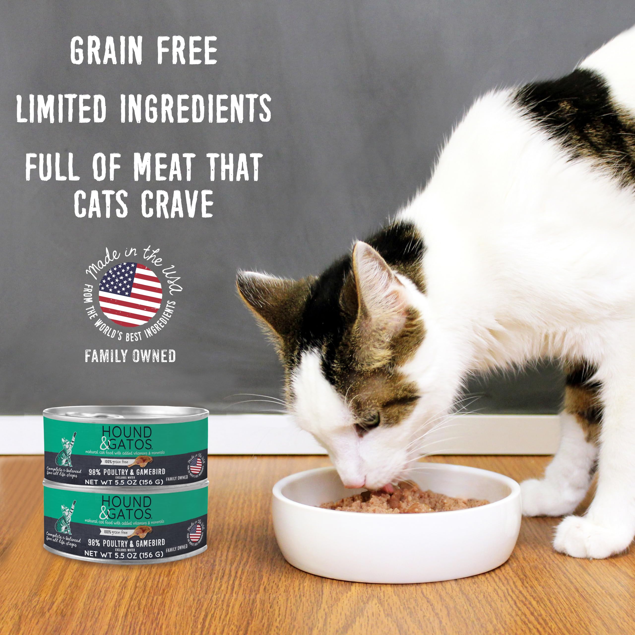 Plat complet ou topper HOUND & GATOS, idéal pour hydrater et rehausser le goût des repas.
