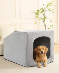 Hovicaed maison chien intérieure XXL, espace privé et apaisant pour le repos