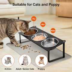 HOVNKUT tapis-silicone-alimentaire-chat, surface anti-déversements et facile à nettoyer.