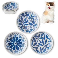 Howise ensemble de trois bols en céramique pour chats, pratique pour nourrir plusieurs animaux.