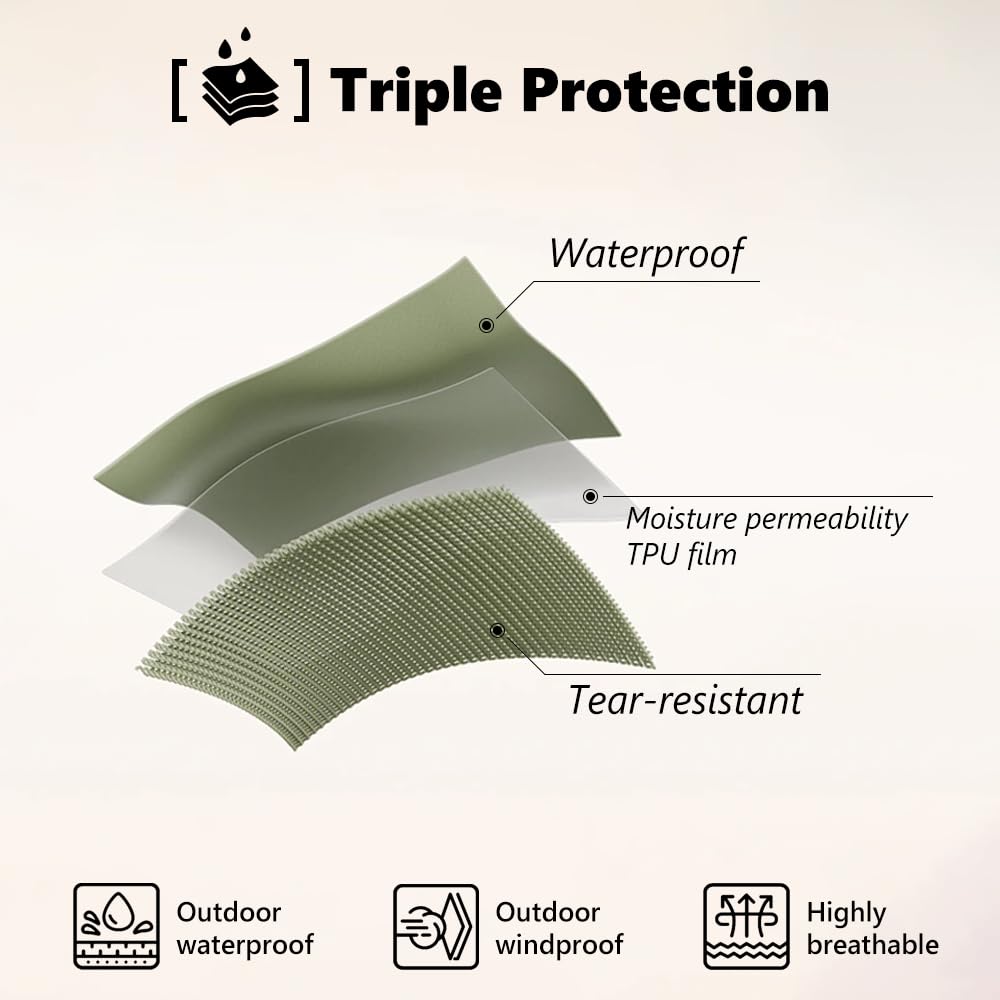 Capuche intégrée HowlyWoof sur chien pour plus de chaleur et de protection.