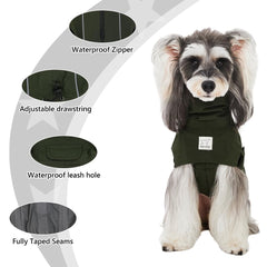 Matériau imperméable et coupe-vent HowlyWoof pour chien.