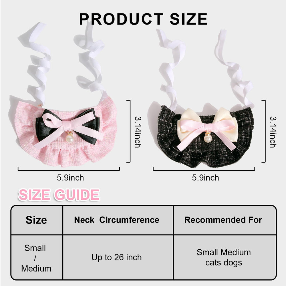 HOWWFALY bandana chat satin noeud rose: accessoire chic et confortable