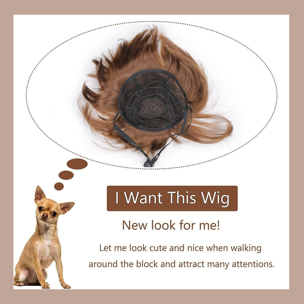 HOWWFALY décoration pour fêtes – costume et perruque pour animaux