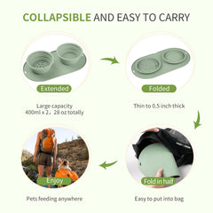 HOYEHOLA bol silicone sûr et durable pour chiens