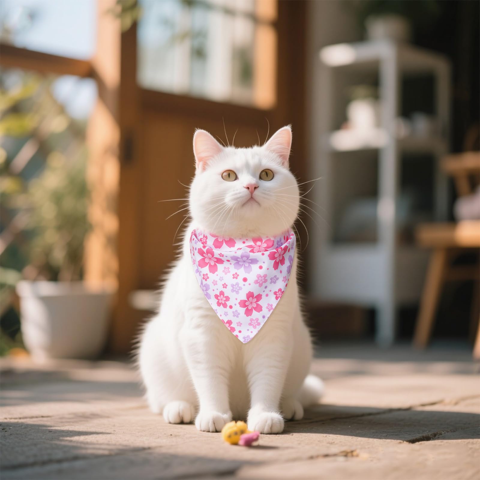 Bandana Hoyuwak bandeau motif floral, tenue printanière parfaite.