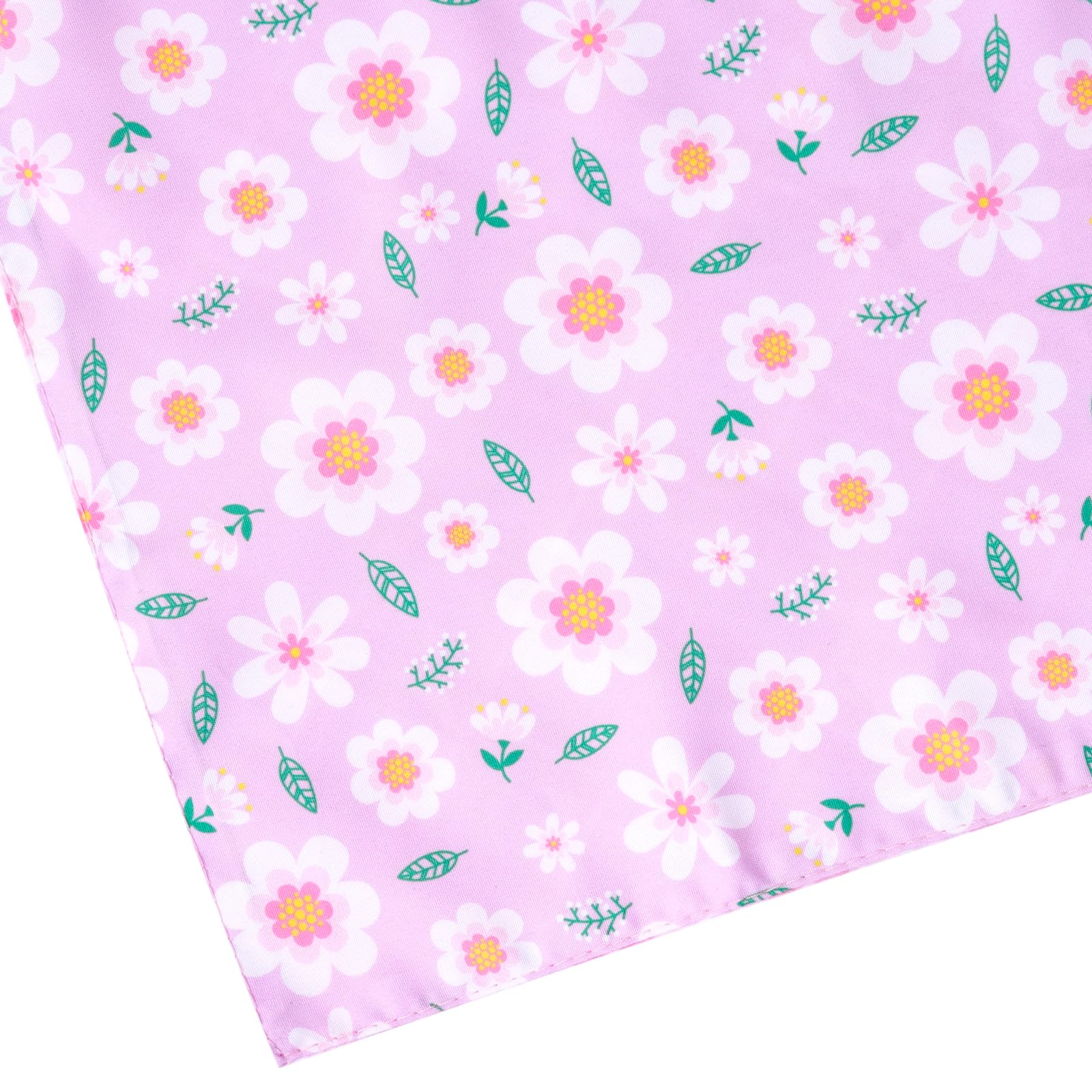 Bandana Hoyuwak double-face rose violet, deux tenues différentes.