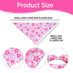 Bandana Hoyuwak impression fleurs rose violet, couleur vive.